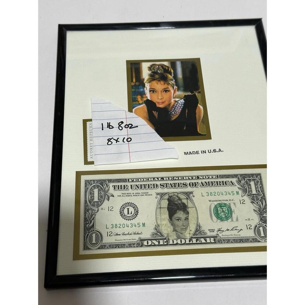 VTG Audrey Hepburn Framed Art Print Set Iconic Hollywood Glam Wall Decor - Picture 5 of 5